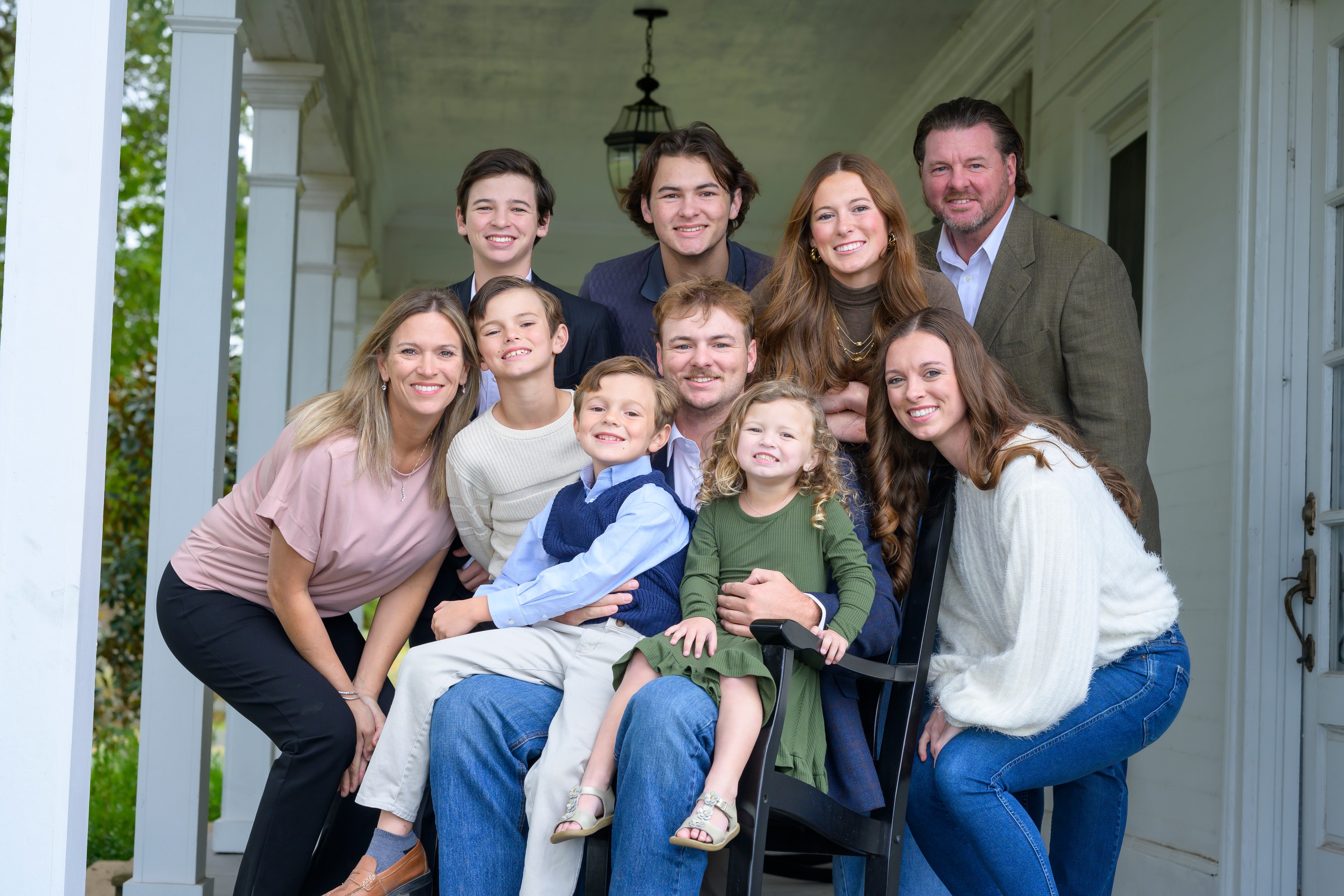 The Full Life Crew — all 10 of us on the front steps